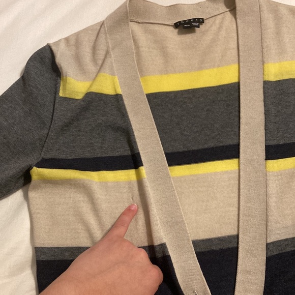 Long multicolor theory sweater, short sleeve - Picture 4 of 6